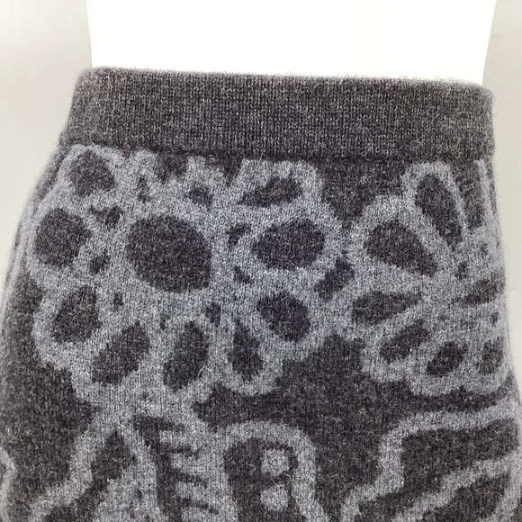 *** marimekko UNIQLO Grey Knit Wool Skirt *** NWT *** XS - Picture 3 of 6